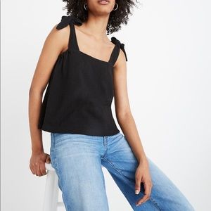 Madewell Texture & Thread Tie Strap Top